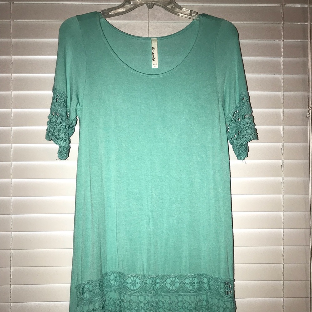 Aqua blue boutique dress